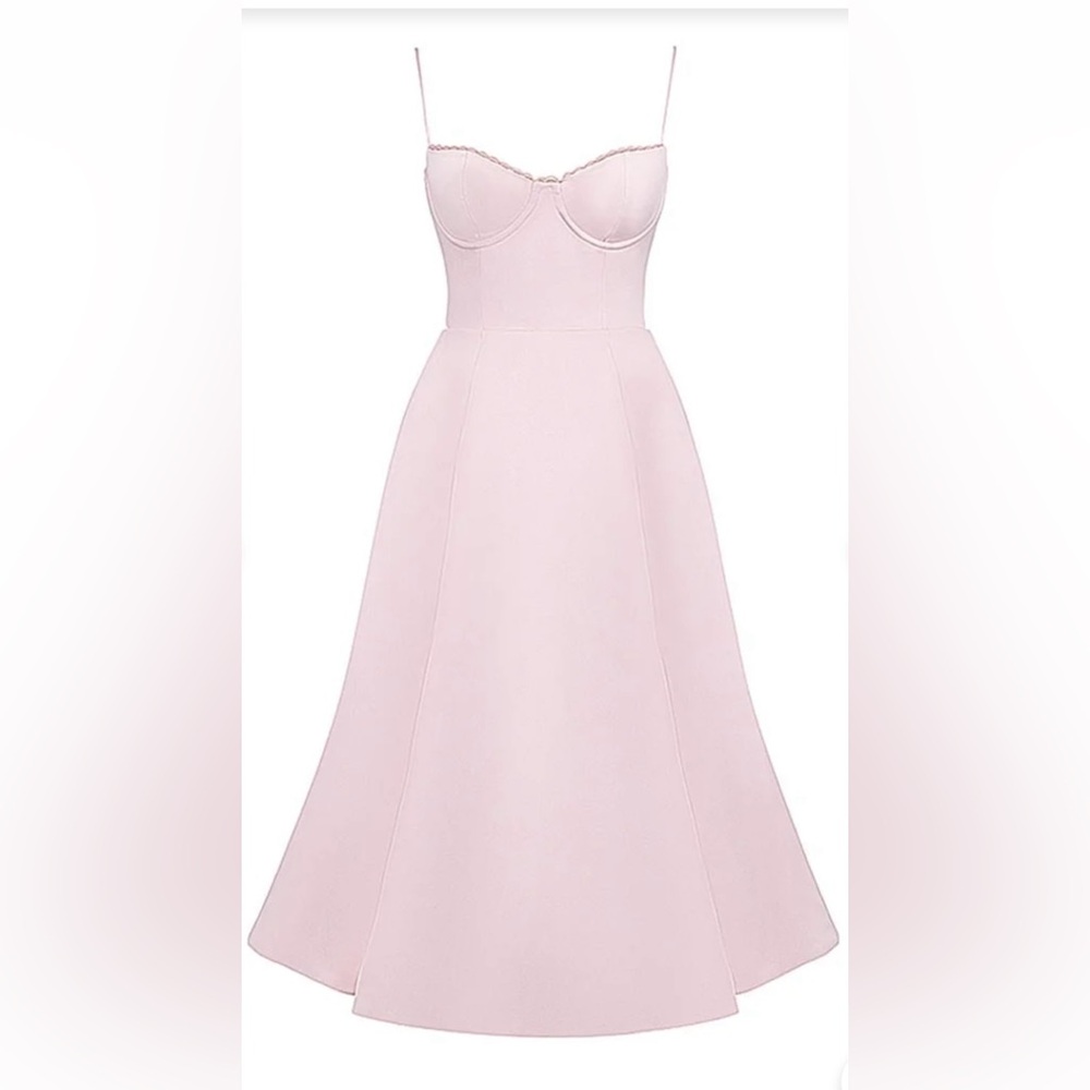 BRAND NEW Blush Pink Skater Dress with Tulle Lining